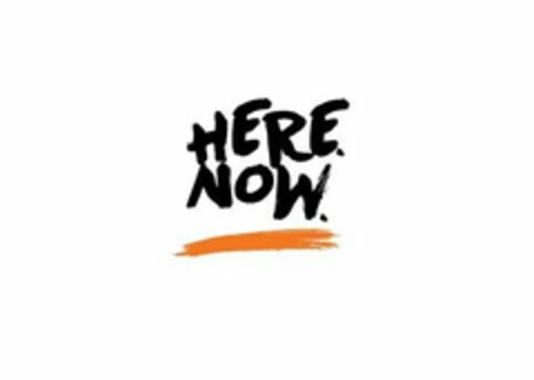 HERE. NOW. Logo (USPTO, 06/10/2020)