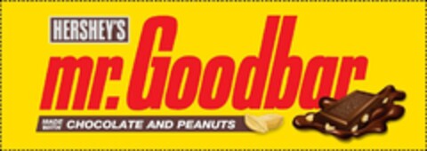 HERSHEY'S MR. GOODBAR MADE WITH CHOCOLATE AND PEANUTS Logo (USPTO, 19.08.2011)