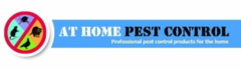 AT HOME PEST CONTROL PROFESSIONAL PEST CONTROL PRODUCTS FOR THE HOME Logo (USPTO, 04/16/2012)