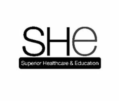 SHE SUPERIOR HEALTHCARE & EDUCATION Logo (USPTO, 15.03.2013)