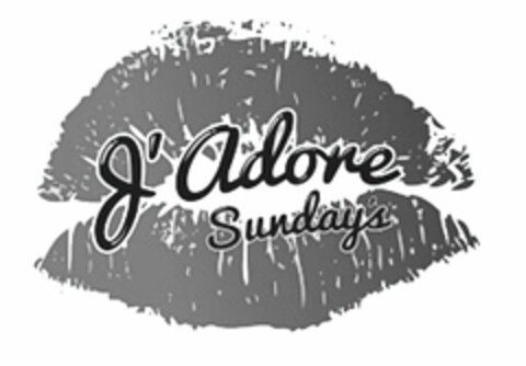 J'ADORE SUNDAYS Logo (USPTO, 07/08/2013)