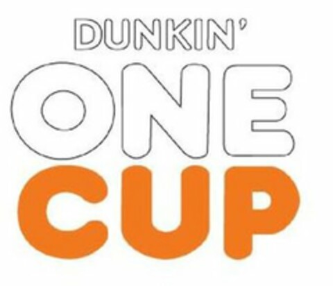 DUNKIN' ONE CUP Logo (USPTO, 06.11.2013)