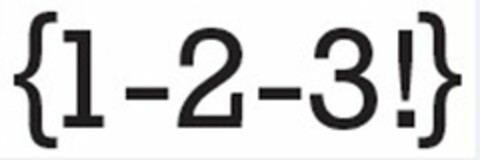 {1-2-3!} Logo (USPTO, 07/21/2014)