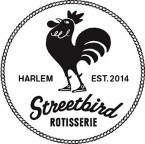 HARLEM EST. 2014 STREETBIRD ROTISSERIE Logo (USPTO, 11/17/2014)