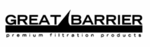 GREAT BARRIER PREMIUM FILTRATION PRODUCTS Logo (USPTO, 10.07.2015)