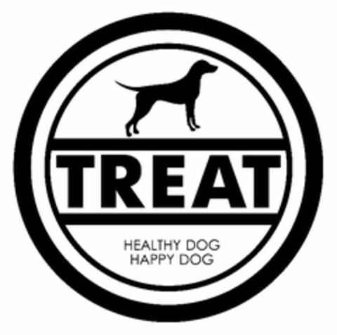 TREAT HEALTHY DOG HAPPY DOG Logo (USPTO, 29.02.2016)