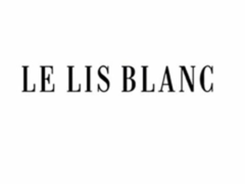 LE LIS BLANC Logo (USPTO, 29.08.2017)