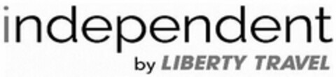 INDEPENDENT BY LIBERTY TRAVEL Logo (USPTO, 17.08.2018)