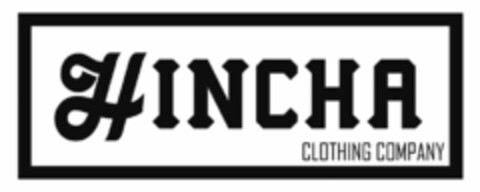 HINCHA CLOTHING COMPANY Logo (USPTO, 03/28/2019)