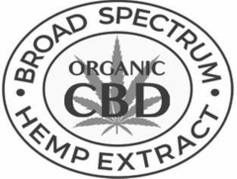 BROAD SPECTRUM ORGANIC CBD HEMP EXTRACT Logo (USPTO, 25.07.2019)