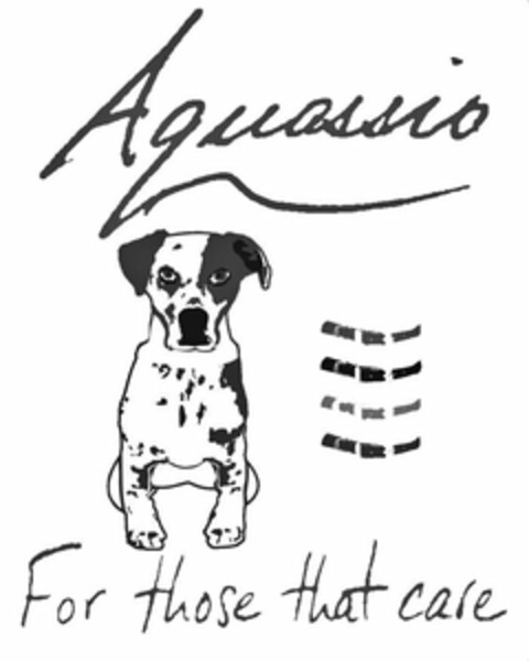 AQUASSIO FOR THOSE THAT CARE Logo (USPTO, 07/17/2020)