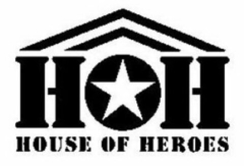 HOH HOUSE OF HEROES Logo (USPTO, 26.08.2009)