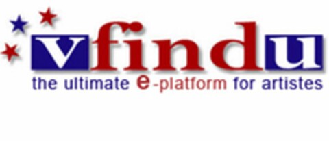 VFINDU THE ULTIMATE E-PLATFORM FOR ARTISTES Logo (USPTO, 01.12.2009)