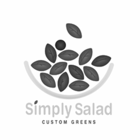 SIMPLY SALAD CUSTOM GREENS Logo (USPTO, 10.12.2009)