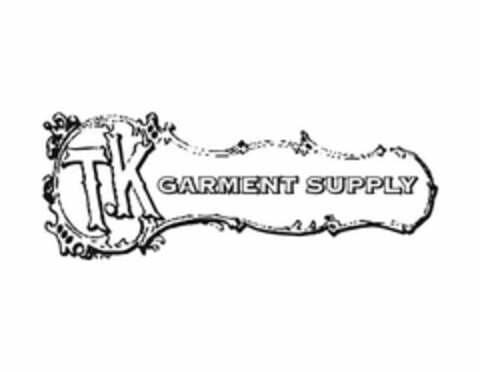 T.K GARMENT SUPPLY Logo (USPTO, 03/24/2011)