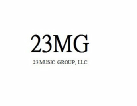 23 MG 23 MUSIC GROUP, LLC Logo (USPTO, 29.06.2011)