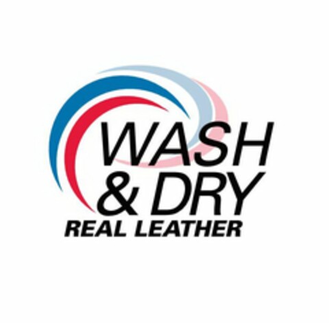 WASH & DRY REAL LEATHER Logo (USPTO, 09.05.2012)