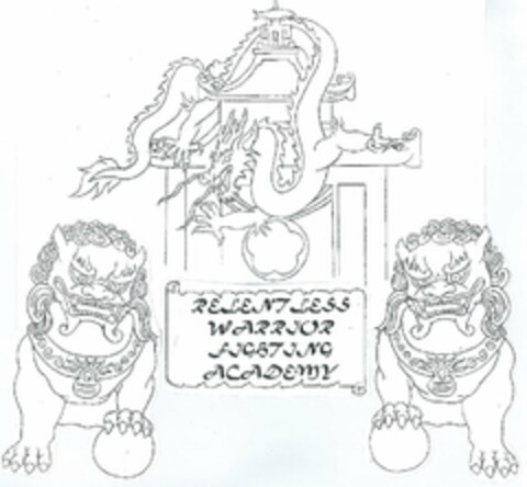 RELENTLESS WARRIOR FIGHTING ACADEMY Logo (USPTO, 08/11/2012)