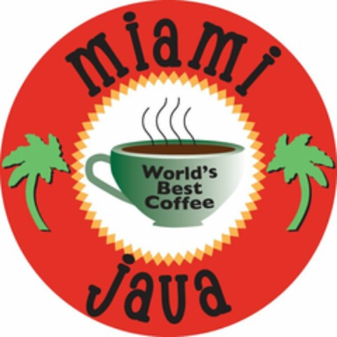 MIAMI JAVA WORLD'S BEST COFFEE Logo (USPTO, 28.09.2012)