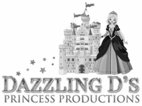 DAZZLING D'S PRINCESS PRODUCTIONS Logo (USPTO, 07/02/2014)