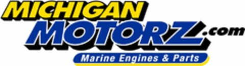 MICHIGAN MOTORZ.COM MARINE ENGINES & PARTS Logo (USPTO, 08/02/2016)