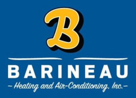 B BARINEAU ~HEATING AND AIR-CONDITIONING, INC.~ Logo (USPTO, 10.08.2016)