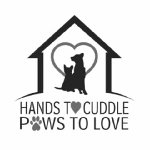 HANDS TO CUDDLE PAWS TO LOVE Logo (USPTO, 19.10.2016)