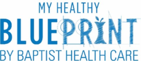 MY HEALTHY BLUEPRINT BY BAPTIST HEALTH CARE Logo (USPTO, 04/03/2017)