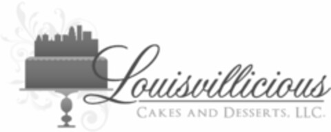 LOUISVILLICIOUS CAKES AND DESSERTS, LLC. Logo (USPTO, 12.02.2018)