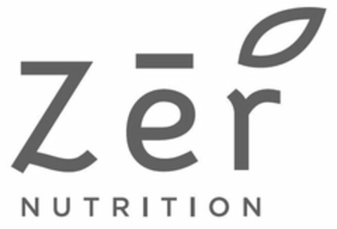 ZER NUTRITION Logo (USPTO, 20.06.2018)