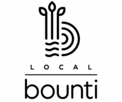 B LOCAL BOUNTI Logo (USPTO, 03/21/2019)