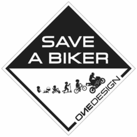 SAVE A BIKER ONE DESIGN Logo (USPTO, 19.06.2019)