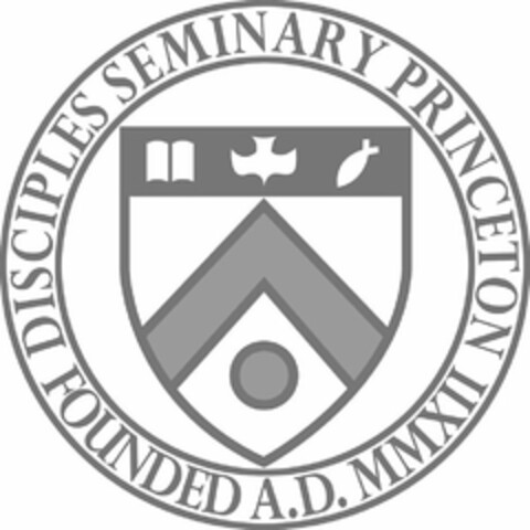 DISCIPLES SEMINARY PRINCETON FOUNDED A.D. MMXII Logo (USPTO, 08/08/2019)