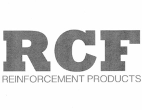 RCF REINFORCEMENT PRODUCTS Logo (USPTO, 12.12.2019)