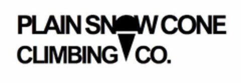 PLAIN SNOWCONE CLIMBING CO. Logo (USPTO, 05/13/2020)