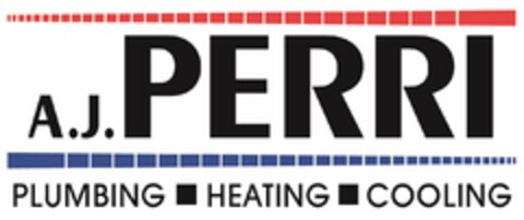 A.J. PERRI PLUMBING HEATING COOLING Logo (USPTO, 04.08.2020)