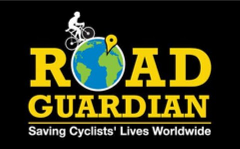 ROAD GUARDIAN SAVING CYCLISTS' LIVES WORLDWIDE Logo (USPTO, 09/22/2009)