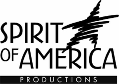 SPIRIT OF AMERICA PRODUCTIONS Logo (USPTO, 29.09.2010)