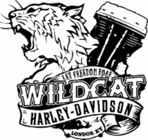 LET FREEDOM ROAR, WILDCAT HARLEY-DAVIDSON, LONDON, KY Logo (USPTO, 28.10.2010)