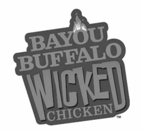 BAYOU BUFFALO WICKED CHICKEN Logo (USPTO, 14.03.2011)