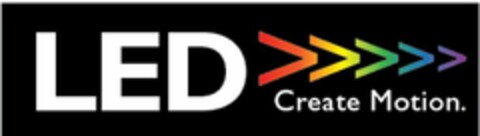 LED CREATE MOTION. Logo (USPTO, 01/06/2012)