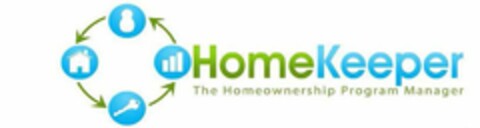 HOMEKEEPER THE HOMEOWNERSHIP PROGRAM MANAGER Logo (USPTO, 22.05.2012)