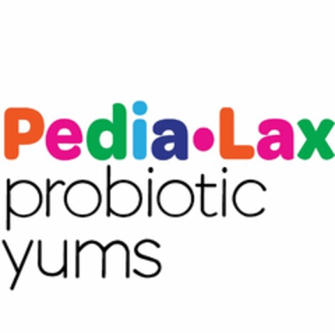 PEDIA LAX PROBIOTIC YUMS Logo (USPTO, 24.09.2012)