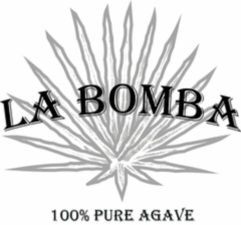 LA BOMBA 100% PURE AGAVE Logo (USPTO, 11.11.2012)