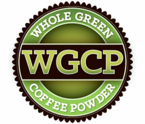 WGCP WHOLE GREEN COFFEE POWDER Logo (USPTO, 14.08.2013)