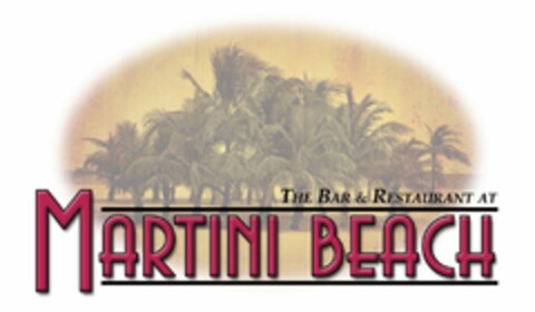 THE BAR & RESTAURANT AT MARTINI BEACH Logo (USPTO, 24.10.2013)