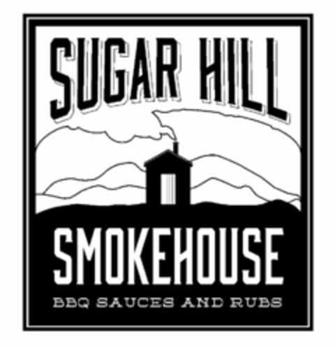 SUGAR HILL SMOKEHOUSE BBQ SAUCES AND RUBS Logo (USPTO, 23.04.2014)