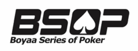 BSOP BOYAA SERIES OF POKER Logo (USPTO, 15.06.2015)