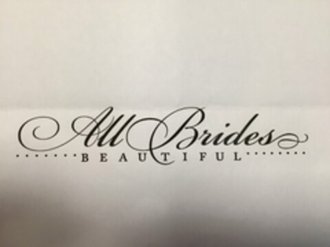 ALL BRIDES BEAUTIFUL Logo (USPTO, 29.09.2016)