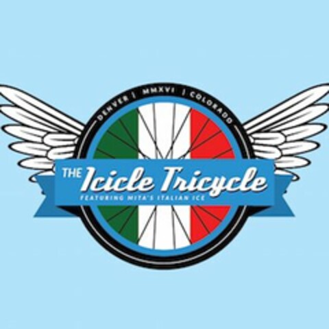 THE ICICLE TRICYCLE FEATURING MITA'S ITALIAN ICE DENVER COLORADO MMXVI Logo (USPTO, 12/11/2016)